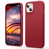 1 x RAW Customer Returns Flyzoo Liquid Silicone Case for iPhone 13 Case 6.1 , Full Body Silicone Mobile Phone Case with All-Round Protection Cover 4-Layer Protective Lining Microfibre, Raised Edge for Screen Camera, Red - RRP €27.42