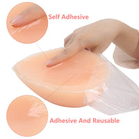 1 x RAW Customer Returns IVITA Self-Adhesive Silicone Breast Forms Crossdresser Breasts for Mastectomy Prosthesis Transgender Transvestitism Crossdresser Cosplay L  - RRP €36.4