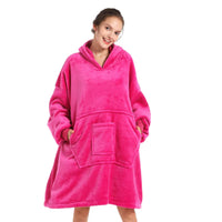 1 x Brand New REDESS Blanket Hoodie Sweatshirt, Wearable Blanket, Oversized Sherpa with Sleeves and Giant Pocket, Cozy Hoodie Warm for Adults Kids - RRP €24.98