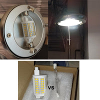 1 x RAW Customer Returns R7S LED Bulbs 78mm Dimmable 15W, Double Ended J Type Floodlights 150W Halogen Rod T3 Equivalent , 3000K 2000Lm, LED Light Bulbs Rod Lamp, Walls Security Floors Bulbs, 2 Pack Warm White  - RRP €25.18