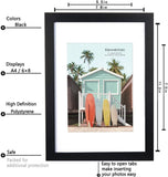 1 x RAW Customer Returns Kennethan picture frame black A4 set of 3 - with passepartout 15x20cm, photo frame with acrylic glass for hanging and standing up - RRP €20.16