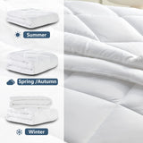 1 x RAW Customer Returns WAVVE Duvet Single Bed Four 4 Seasons 135x200 cm, Summer Duvet Set 150gsm 135 x 200 Spring Autumn 300gsm 200x135 Very Warm Winter Duvet Quilt 450gsm, White - RRP €33.26