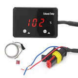 1 x RAW Customer Returns Exhaust Gas Temperature Meter, Akozon Universal Red LED Digital Display Exhaust Gas Temperature Gauge for Vehicle 12V - RRP €56.97