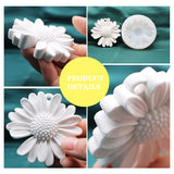 1 x RAW Customer Returns FineInno 4 Pieces Resin Molds Flowers Silicone Mold Sunflower Molds for Epoxy Resin Jewelry Pendant Flower Resin Molds Daisy Flower DIY - RRP €20.11