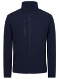 1 x Brand New fit space transition jacket men s softshell jacket waterproof sweat jacket men s light fleece lined jacket winter jacket stand-up collar navy blue M - RRP €36.29