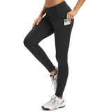 1 x RAW Customer Returns adorence leggings women, sports leggings women with pocket, long sports pants, yoga pants high waist, sports leggings opaque black-3XL - RRP €26.21