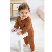 1 x RAW Customer Returns ZAV Solid Unisex Newborn Baby Boys Girls Rompers 2 Pack Long Sleeve Jumpsuits Infant Clothes Outfits , 12 M , Style 05 - RRP €24.18