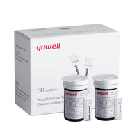 1 x RAW Customer Returns yuwell blood glucose test strips 660, 50 pieces including strips and lancets  - RRP €19.99