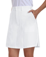 1 x RAW Customer Returns MoFiz Golf Skirt Skorts Women s Tennis Skirt with Pants Short Pockets Quick-drying Summer Culottes Activewear Skirts for Leisure Office Sports Golf Hiking Size White US M EU L - RRP €37.3