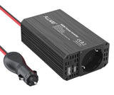 2 x RAW Customer Returns ALLWEI 300W voltage converter 12V 230V inverter with Type-C USB connection - charging mobile phones, laptops and other devices, for car, caravan, camping, black  - RRP €78.62