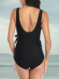 1 x RAW Customer Returns Summer Mae High Cut V-Neck Maternity Swimsuit, Black, XL - RRP €32.45