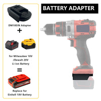 1 x RAW Customer Returns Adapter for Einhell 18V, for Dewalt 20V for Milwaukee 18V battery converter to for Einhell tool, replacement for 4511396 4511437new 4511437OVP PXBP-300 battery converter - RRP €21.99