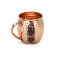 1 x RAW Customer Returns Zap Impex Moscow Mule Copper Mugs - Set of 6 - 100 Handmade Food Grade Pure Solid Copper Barrel Mugs - 16 oz High Quality Cocktail Copper Glass - RRP €52.99