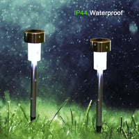 1 x RAW Customer Returns LEDGLE Outdoor Solar Lamp Garden Solar Beacon, Daytime White Lighting, IP44 Waterproof Pack of 5  - RRP €22.84