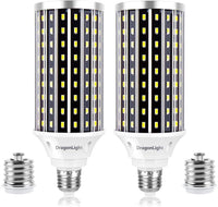 1 x RAW Customer Returns DragonLight 50W Super Bright Corn Light LED Bulbs Replaces 400Watt - 3000K Warm White 5000 Lumens E27 E40 Edison LED Lamp for Commercial Area Lighting - Garage Workshop Office Yard 2-Pack  - RRP €42.99