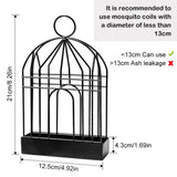 28 x Brand New Mosquito Coil Holder, Bird Cage Mosquito Coil Holder, Creative Mosquito Coil Holder, Metal Mosquito Coil Holder, Home Incense Burner with Handle for Home, Outdoor Use Black  - RRP €571.2