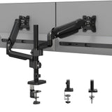 1 x RAW Customer Returns BONTEC monitor mount 2 monitors for 13 to 32 inch LED LCD screens Monitor mount height adjustable tilt, swivel and rotate, VESA 75 100mm - RRP €69.99