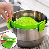 4 x Brand New BOBOZHONG Silicone food strainer clip-on silicone strainer filter silicone strainer for clip-on kitchen strainer, pasta strainer, strainer, for draining fruit, vegetables, pasta green  - RRP €81.6