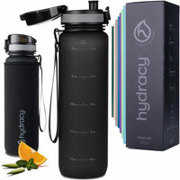 1 x RAW Customer Returns Hydracy Drinking Bottle with Fruit Insert - 1L Water Bottle - BPA-Free Drinking Bottle with Time Marking Leak-Proof Sports Bottle - Condensation-Free for Sports and Outdoor - RRP €22.97