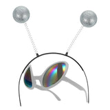 2 x Brand New Holibanna 2 Piece Moon UFO Glasses Set Green Glasses Set Make Up Set Outer Space Party Gift Glasses For Men Fashion Avatar Make Up Hair Accessories Antenna Cosplay Party - RRP €18.18