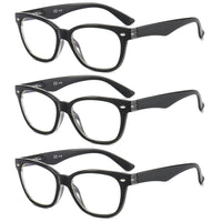 1 x RAW Customer Returns Suertree Pack of 3 Reading Glasses Blue Light Filter Glasses Unisex Eye Optics Reading Aid Computer Glasses UV Blocking Reading Glasses Black 1.5X 631 - RRP €20.16