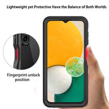 1 x RAW Customer Returns MKERED Samsung A13 4G Case IP68 Waterproof Mobile Phone Case Samsung Galaxy A13 4G Silicone Case with Built-in Screen Protector Full Body Shockproof 360 Degree Compatible Samsung A13 Black - RRP €18.64