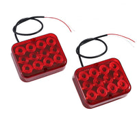 3 x RAW Customer Returns Eacalyc 2 LED rear fog lights for trailers Red rear fog light universal for trailers caravans trucks - RRP €63.51