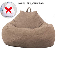 1 x RAW Customer Returns Ghopy Bean Bag for Adults and Kids, Giant Bean Bag Without Filling Made of Fabric, Living Room Bean Bag, for Large Sofa, Lounge Chair Large Armchair for Indoor and Outdoor - RRP €28.99