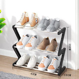 1 x RAW Customer Returns NIAWECAN Small Shoe Rack, 3-Tier Small Shoe Rack, Mini Shoe Rack Organizer, Sturdy Narrow Shoe Rack Storage Organizer for Closet Entrance Hallway 42 19 35 - RRP €18.68