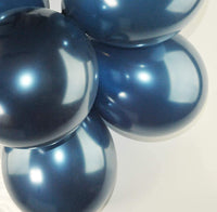 1 x Brand New Happium 12 Metallic Latex Balloons - 20 Pack Navy Blue  - RRP €19.2