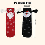 1 x Brand New Yeria 2 Pairs Funny Magnetic Christmas Stockings, Socks with Magnets, Christmas Socks, Funny Christmas Stockings, Gift for Couples and Family, Christmas B, M - RRP €10.87