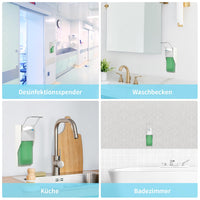 1 x RAW Customer Returns OVAS HOO Bathroom Soap Dispenser 1000ML Kitchen Soap Dispenser ABS Shower Dispenser for Disinfectant, Shampoo, Body Wash Spray Nozzle 2 pieces  - RRP €23.99