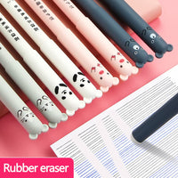 24 x RAW Customer Returns Rocita 0.35mm Cute Cartoon Animal Erasable Blue Ink Gel Pen for Student Stationery Office Gift 8 Neutral Pens Mixed Color  - RRP €168.96