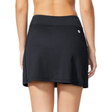 1 x RAW Customer Returns BALEAF Tennis skirt women s sports skirt running skirt with trousers golf skirt with pocket short skirt with trousers underneath sports trouser skirt for running tennis black S - RRP €26.21