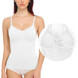 1 x RAW Customer Returns SLIMBELLE Women s Tummy Control Camisole Seamless Shaper Top Shaping Bra Shapewear White L - RRP €17.14