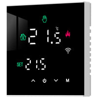 1 x RAW Customer Returns Beok Smart Wifi Thermostat, Programmable Boiler Thermostat for Water Gas Boiler Heating, Wall Mounting with Digital LCD Display, 3A TGW60B-WIFI-WPB Black - RRP €45.99