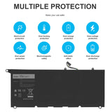 1 x RAW Customer Returns ASUNCELL 52WH JD25G Laptop Battery Dell XPS XPS 13 XPS13 9350 13-9350 XPS 13 - RRP €36.29