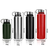 1 x RAW Customer Returns YYW 1.5 liter stainless steel thermal drinking bottle, vacuum insulated stainless steel thermos bottle, leak-proof water bottle, sports bottle, double-walled insulated bottle for sports - RRP €23.18