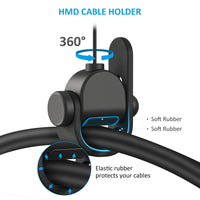 1 x RAW Customer Returns KIWI design VR Cable Management, 6 Packs Pro Version VR Cable Management Compatible with VR Headsets HTC Vive HTC Vive Pro Rift S Quest 2 Playstation Microsoft MR Valve Index VR Accessories Black  - RRP €33.99