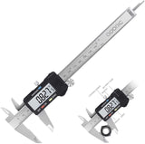 1 x RAW Customer Returns Digital Caliper, ADORIC 150 mm 6 Inch Electronic Digital Caliper, Stainless Steel, Large and Durable LCD Screen, External and Depths, Inch Millimeter Conversion - RRP €16.85