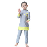 1 x Brand New TianMai Girls Kids Muslim Swimwear Islamic Swimsuit Bathing Suit Burkini Muslim Swimwear N3, 120cm  - RRP €26.99