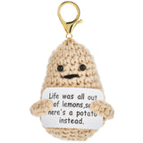 8 x Brand New Grevosea positive potato keychain gifts for men lucky charm exam mini funny encouragement pendant for children family and colleagues gifts for teenagers 7.5cm - RRP €220.8