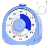 1 x RAW Customer Returns Visual Timer Rechargeable, DEALSWIN 60 Minute Visual Timer Time Timer Digital Countdown Timer for Children - Learning Tool for Homeschool Accessories Adults Office Table Kitchen Blue  - RRP €19.57