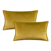 1 x Brand New MIULEE Cushion Cover for Sofa Soft Velvet Pillowcase Modern Decorative Pillow Cushion Cover for Living Room Bed Chair Bedroom 2 Pieces 30x50 cm Olive Green - RRP €20.4