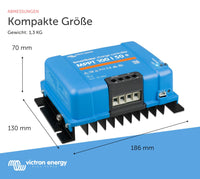 1 x RAW Customer Returns Victron Energy SmartSolar MPPT 100V 50 Amp 12 24-Volt Solar Charge Controller Bluetooth  - RRP €193.77