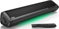 1 x RAW Customer Returns Saiyin soundbar for TV devices, TV speakers for TVs with visual volume control, TV soundbar with Bluetooth, AUX and optical inputs, wall-mountable - RRP €34.27