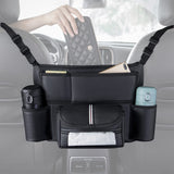 2 x Brand New ALLILUYAA Car Storage Bag, Handbag Holder Car Between the Seats, PU Material, Odorless and Removable, Car Seat Organizer for Liner Pet Children Barrier Car Net Bag Wallet - RRP €40.6