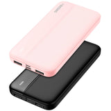 1 x RAW Customer Returns PowerBank 10000mAh - 2 pieces, power bank USB C external mobile phone batteries, power bank small but strong with Type-c Micro input ports and 2.4A 2 USB USB-C output ports for smartphones, tablets pink - RRP €20.16