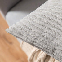 1 x RAW Customer Returns MIULEE set of 2 cushion covers corduroy cushion cover decorative cushion cover sofa cushion couch cushion decorative cushion cover decorative cushion cover with hidden zipper 50 x 50 cm light grey - RRP €20.99