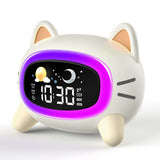 1 x RAW Customer Returns Lemnoi children s alarm clock light alarm clock for boys and girls, battery-operated children s sleep trainer with night light, snooze function, 4 brightness levels and colorful light, light alarm clock for children - RRP €29.99